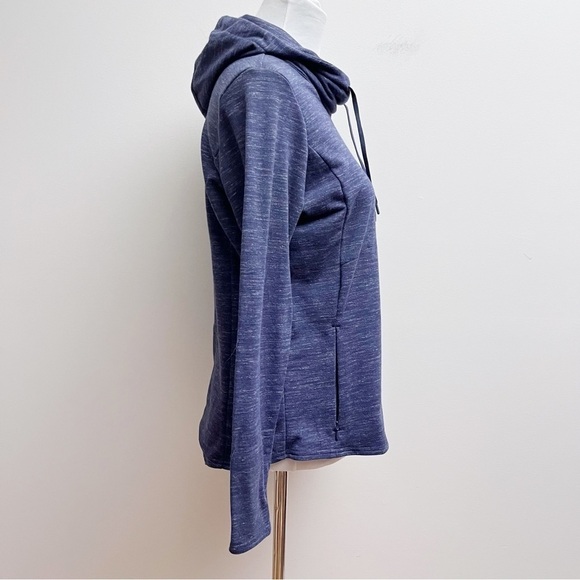 Kuhl Blue Slub Long Sleeve Hooded Popover Sweater Small - Picture 5 of 10